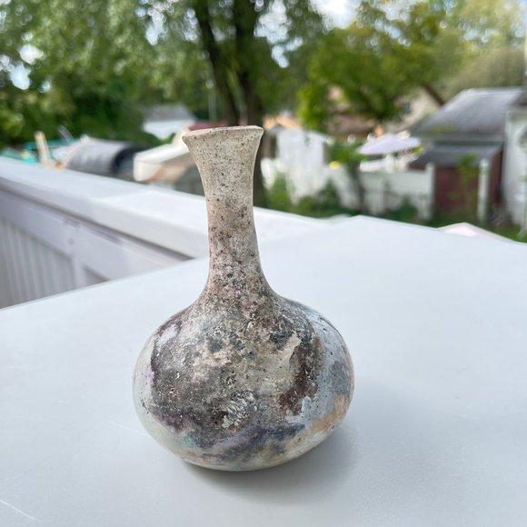 Vintage‎ Handmade Rustic Pottery Bud Vase - Picture 6 of 8